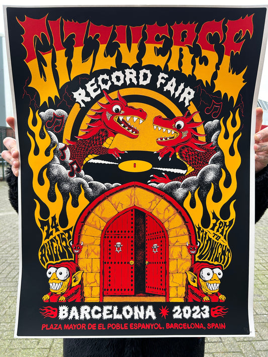 Gizzverse Record Fair - Barcelona Plaza Mayor De El Poble Espanyol - 24th August 2023 Poster