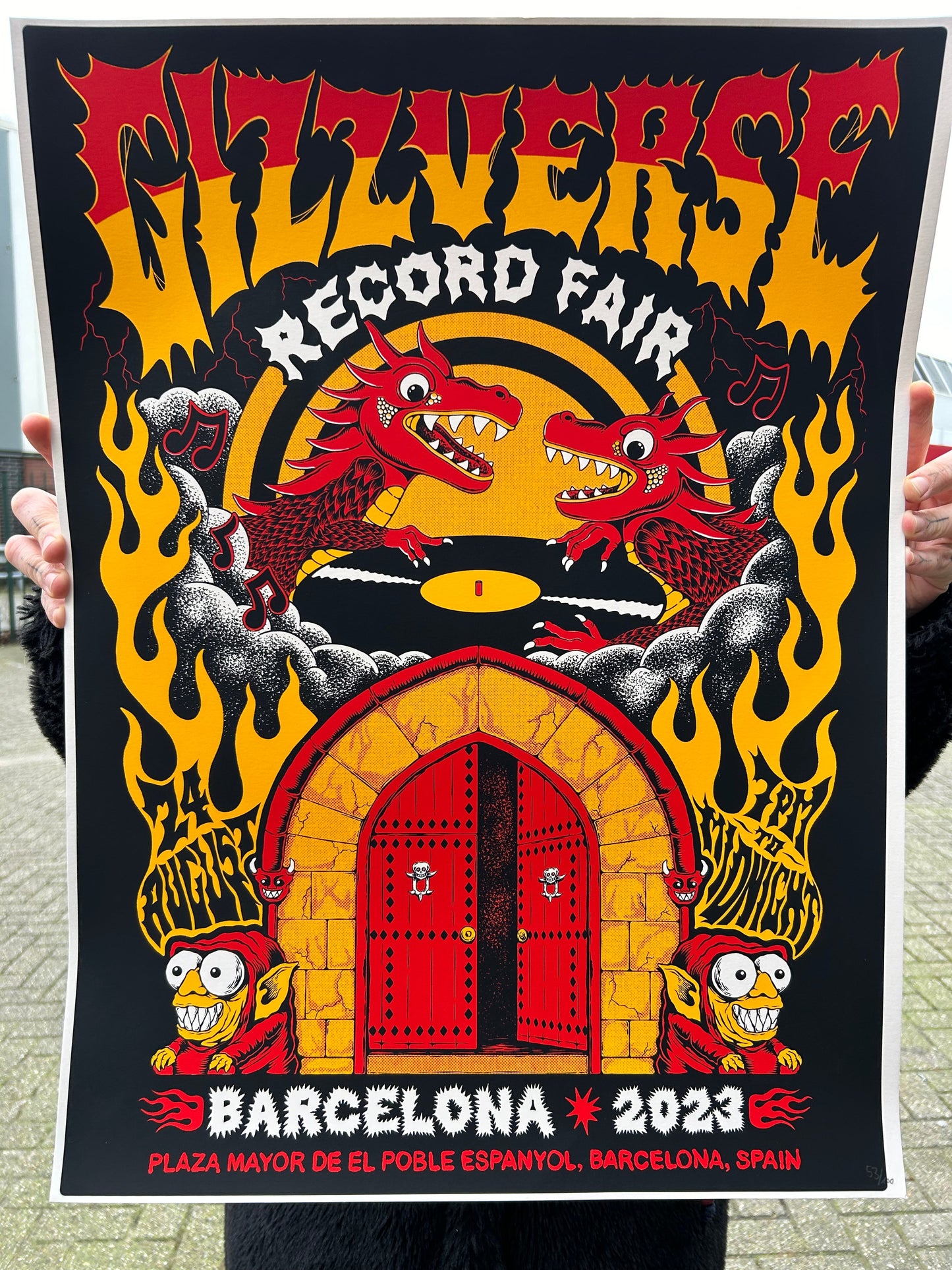 Gizzverse Record Fair - Barcelona Plaza Mayor De El Poble Espanyol - 24th August 2023 Poster