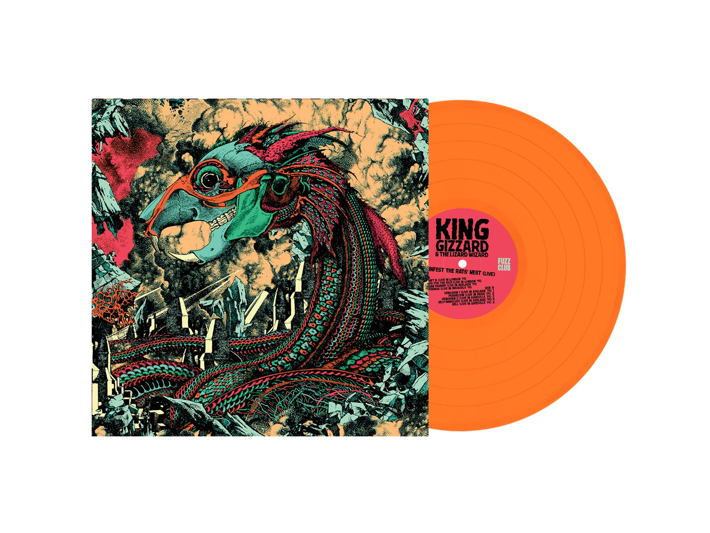 Infest The Rats Nest (Live) Orange  LP (Bootleg by Fuzz Club)